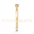 Ékszerpalota eljegyzési gyűrű 0,1ct G/VS gyémánttal BRK649 sárga arany