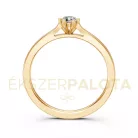 Ékszerpalota eljegyzési gyűrű 0,17ct G/VS gyémánttal BRK649 sárga arany
