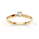 Ékszerpalota eljegyzési gyűrű 0,17ct G/VS gyémánttal BRK649 sárga arany