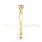 Ékszerpalota eljegyzési gyűrű 0,20ct gyémánttal BRK649 sárga arany
