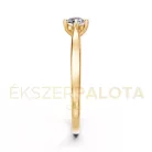 Ékszerpalota eljegyzési gyűrű 0,25ct G/VS gyémánttal BRK649 sárga arany
