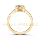 Ékszerpalota eljegyzési gyűrű 0,5ct gyémánttal BRK649 sárga arany