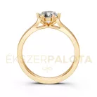 Ékszerpalota eljegyzési gyűrű 0,8ct G/VS gyémánttal BRK649 sárga arany
