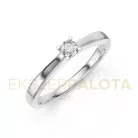 Ékszerpalota eljegyzési gyűrű 0,1ct gyémánttal BRK650 fehér arany