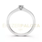 Ékszerpalota eljegyzési gyűrű 0,17ct gyémánttal BRK650 fehér arany