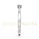 Ékszerpalota eljegyzési gyűrű 0,17ct gyémánttal BRK650 fehér arany