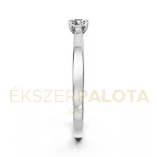 Ékszerpalota eljegyzési gyűrű 0,17ct gyémánttal BRK650 fehér arany