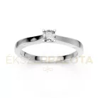 Ékszerpalota eljegyzési gyűrű 0,2ct gyémánttal BRK650 fehér arany