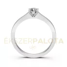 Ékszerpalota eljegyzési gyűrű 0,25ct gyémánttal BRK650 fehér arany