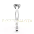 Ékszerpalota eljegyzési gyűrű 0,8ct H/VS gyémánttal BRK650 fehér arany