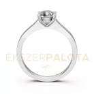 Ékszerpalota eljegyzési gyűrű 0,8ct gyémánttal BRK650 fehér arany