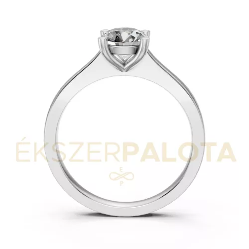 Ékszerpalota eljegyzési gyűrű 0,8ct gyémánttal BRK650 fehér arany