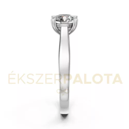 Ékszerpalota eljegyzési gyűrű 0,8ct gyémánttal BRK650 fehér arany