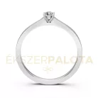Ékszerpalota eljegyzési gyűrű 0,1ct G/VS gyémánttal BRK650 platina
