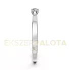 Ékszerpalota eljegyzési gyűrű 0,1ct G/VS gyémánttal BRK650 platina