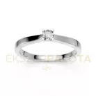 Ékszerpalota eljegyzési gyűrű 0,1ct G/VS gyémánttal BRK650 platina