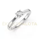 Ékszerpalota eljegyzési gyűrű 0,25ct G/VS gyémánttal BRK650 platina