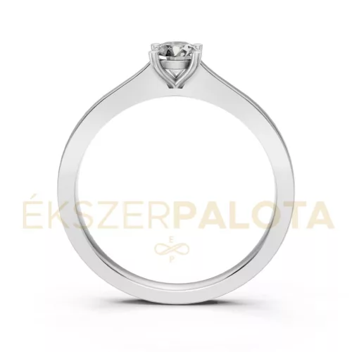 Ékszerpalota eljegyzési gyűrű 0,25ct G/VS gyémánttal BRK650 platina