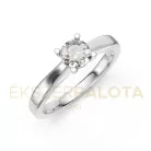 Ékszerpalota eljegyzési gyűrű 0,4ct gyémánttal BRK650 platina