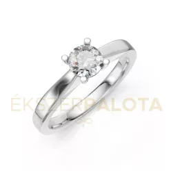  Ékszerpalota eljegyzési gyűrű 0,4ct gyémánttal BRK650 platina