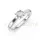 Ékszerpalota eljegyzési gyűrű 0,4ct gyémánttal BRK650 platina