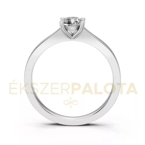 Ékszerpalota eljegyzési gyűrű 0,4ct gyémánttal BRK650 platina