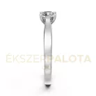 Ékszerpalota eljegyzési gyűrű 0,4ct gyémánttal BRK650 platina