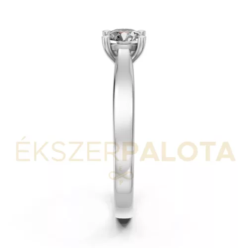 Ékszerpalota eljegyzési gyűrű 0,4ct gyémánttal BRK650 platina