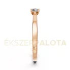 Ékszerpalota eljegyzési gyűrű 0,17ct gyémánttal BRK650 rozé arany