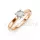 Ékszerpalota eljegyzési gyűrű 0,4ct H/VS gyémánttal BRK650 rozé arany