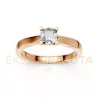 Ékszerpalota eljegyzési gyűrű 0,4ct H/VS gyémánttal BRK650 rozé arany