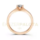 Ékszerpalota eljegyzési gyűrű 0,5ct gyémánttal BRK650 rozé arany