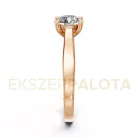 Ékszerpalota eljegyzési gyűrű 0,8ct gyémánttal BRK650 rozé arany