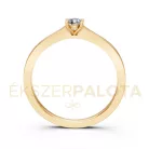 Ékszerpalota eljegyzési gyűrű 0,2ct gyémánttal BRK650 sárga arany