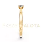 Ékszerpalota eljegyzési gyűrű 0,2ct gyémánttal BRK650 sárga arany
