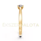 Ékszerpalota eljegyzési gyűrű 0,25ct H/SI gyémánttal BRK650 sárga arany