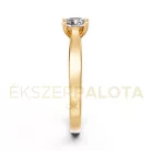 Ékszerpalota eljegyzési gyűrű 0,4ct H/VS gyémánttal BRK650 sárga arany