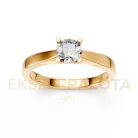 Ékszerpalota eljegyzési gyűrű 0,4ct H/VS gyémánttal BRK650 sárga arany