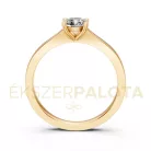 Ékszerpalota eljegyzési gyűrű 0,4ct gyémánttal BRK650 sárga arany