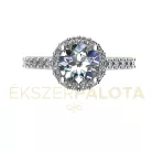 Ékszerpalota eljegyzési gyűrű  0.8ct G/VS gyémánttal BRK651 fehér arany