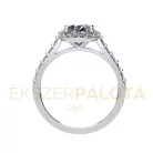 Ékszerpalota eljegyzési gyűrű 0.8ct gyémánttal BRK651 fehér arany
