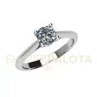 Ékszerpalota eljegyzési gyűrű  0.5ct gyémánttal BRK657 platina 