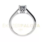 Ékszerpalota eljegyzési gyűrű  0.5ct gyémánttal BRK657 platina 