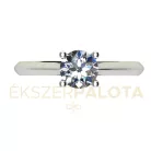 Ékszerpalota eljegyzési gyűrű  0.5ct gyémánttal BRK657 platina 