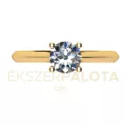 Ékszerpalota eljegyzési gyűrű  0.5ct gyémánttal BRK657 sárga arany 