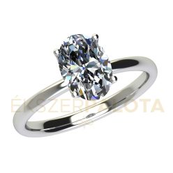   Ékszerpalota eljegyzési gyűrű 1ct gyémánttal BRK659 fehér arany 