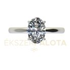 Ékszerpalota eljegyzési gyűrű 1ct gyémánttal BRK659 fehér arany 