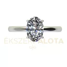 Ékszerpalota eljegyzési gyűrű 1ct gyémánttal BRK659 platina 