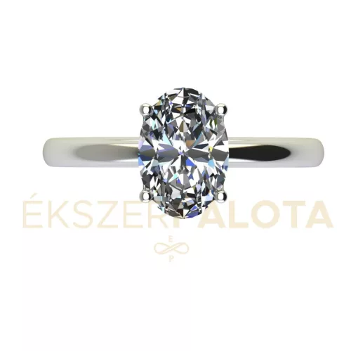 Ékszerpalota eljegyzési gyűrű 1ct gyémánttal BRK659 platina 