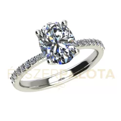  Ékszerpalota eljegyzési gyűrű 1,5ct gyémánttal BRK660 platina 